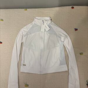 Alala Women's Ace Sports Jacket White Small Zip up NWT
